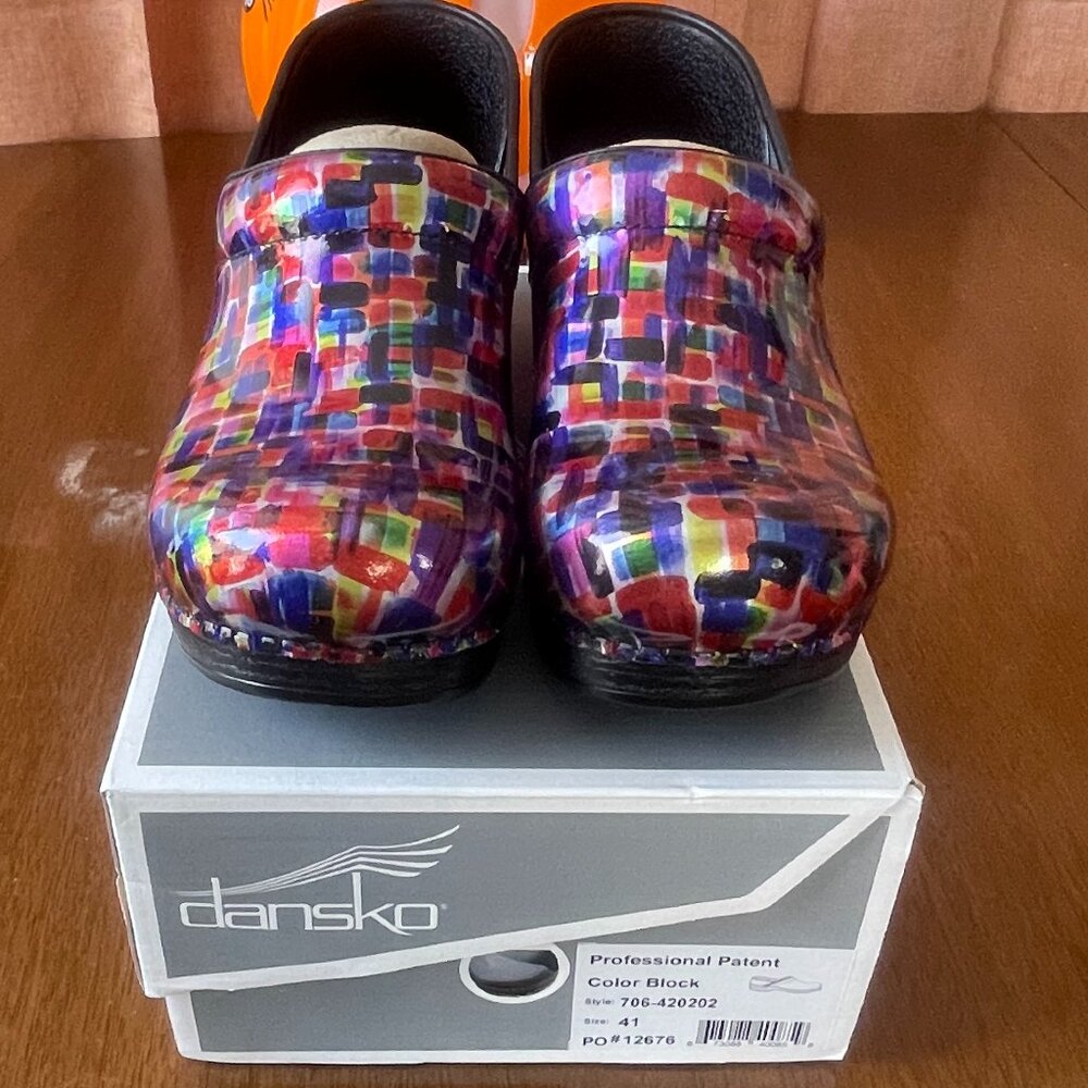 Dansko Women's Professional Patent Clog-Slip on